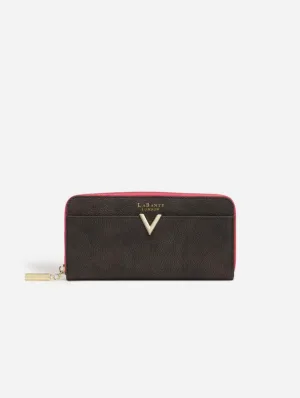 Kindness Vegan Leather Two-Tone Wallet | Dark Grey