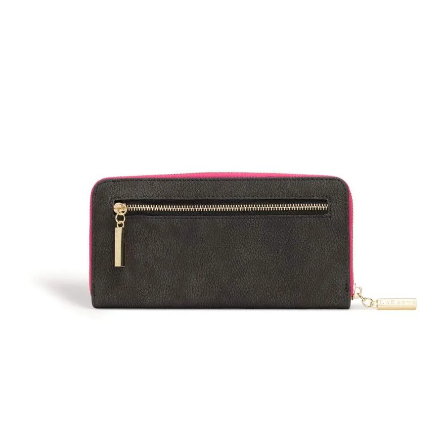 Kindness Vegan Leather Two-Tone Wallet | Dark Grey