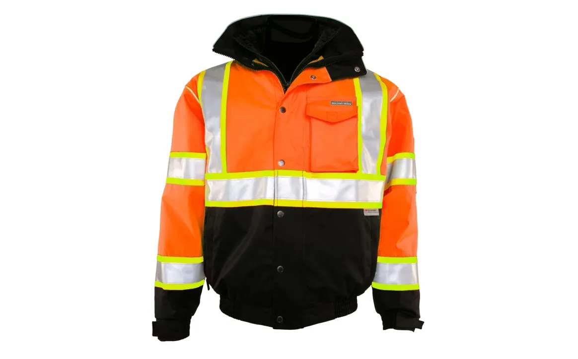 Kishigo Brilliant Series Premium Bomber Jacket, Class 3