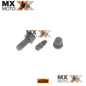 Kit Parafuso Sangria Embreagem Original KTM 2T e 4T 17 a 25 - HUSQVARNA 18 a 25 ( com embolo inferior Brembo ) - GAS GAS 21 a 25 ( com embolo inferior Brembo ) - 79032064000