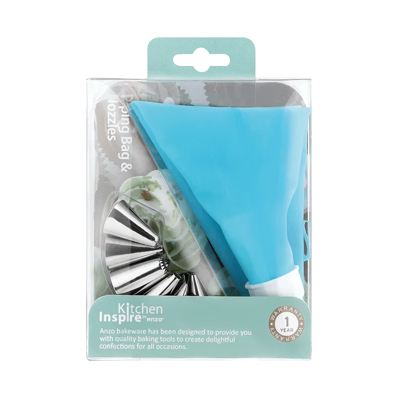 Kitchen Inspire Piping Bag & Nozzles 501233