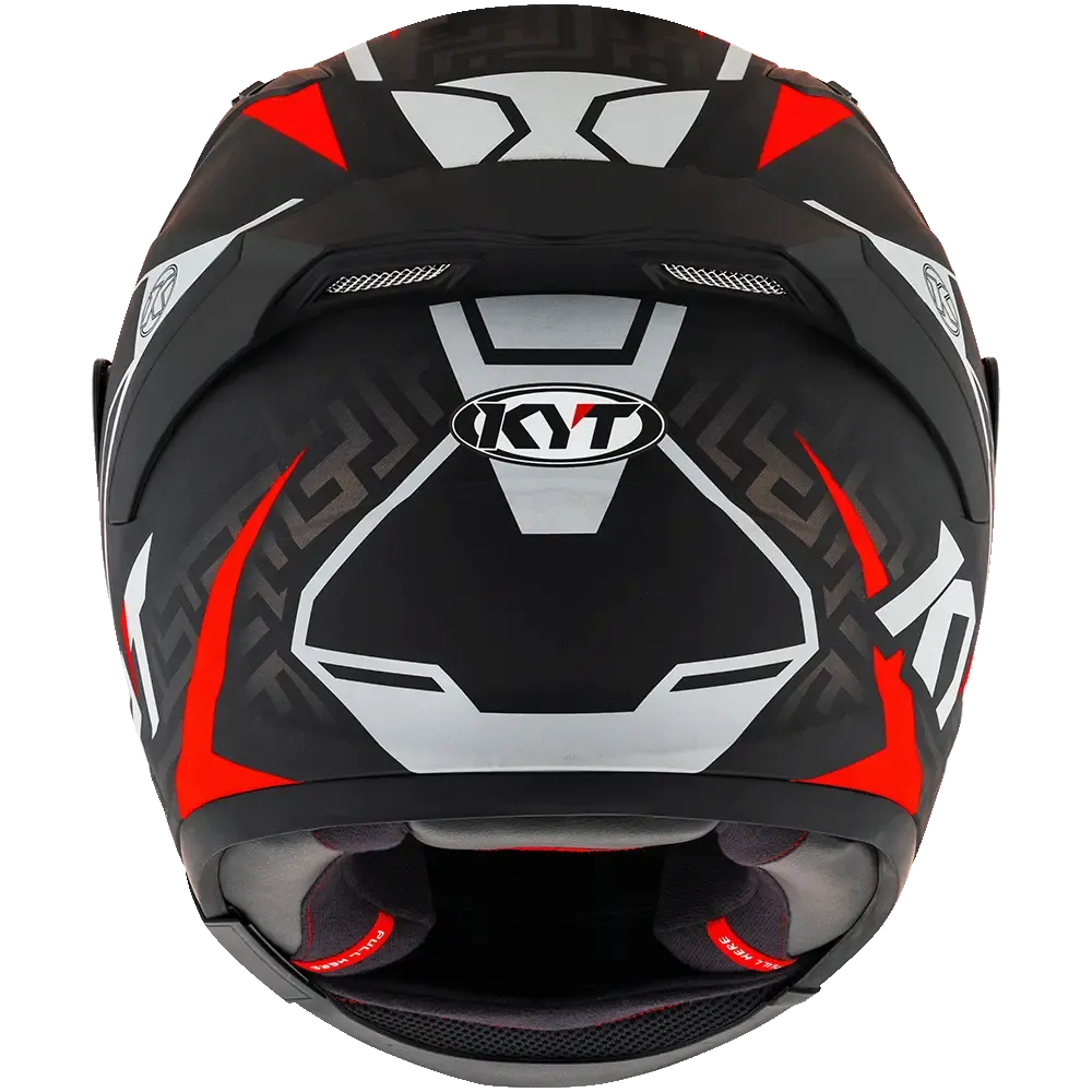 KYT Striker #02 Helmet (Matt Black Red)