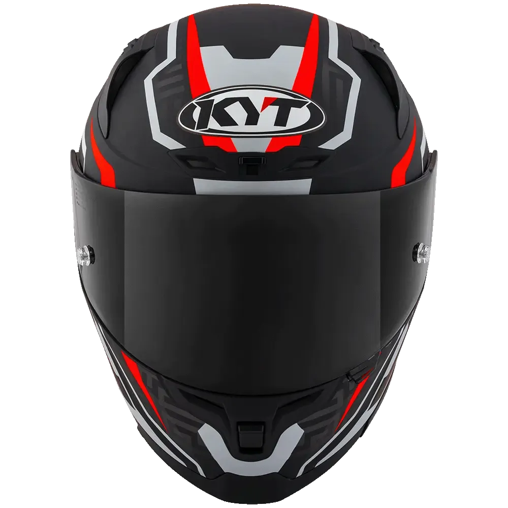 KYT Striker #02 Helmet (Matt Black Red)