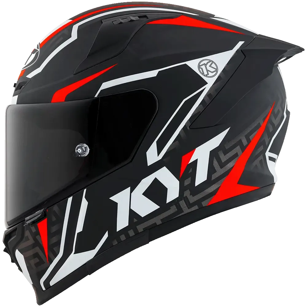 KYT Striker #02 Helmet (Matt Black Red)