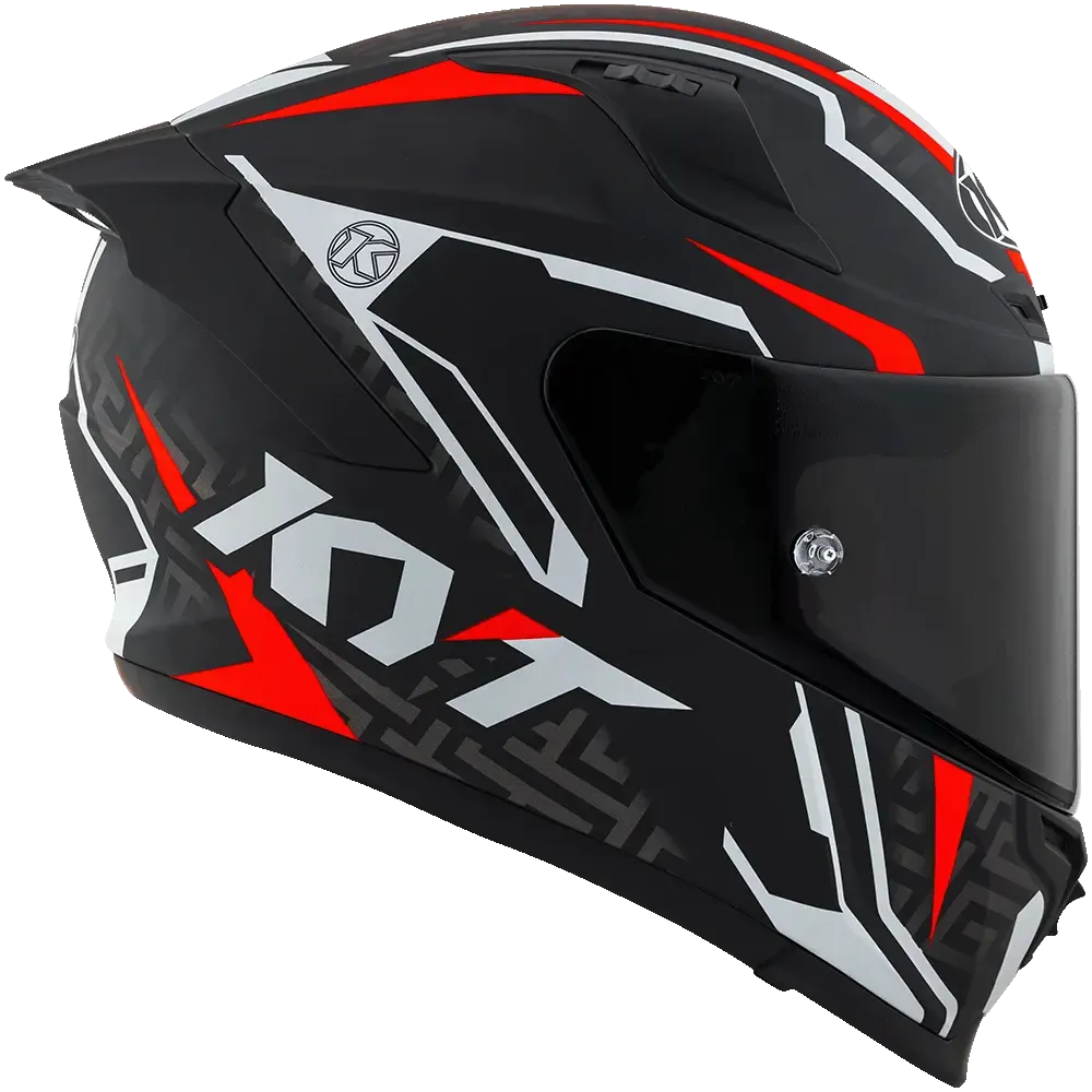 KYT Striker #02 Helmet (Matt Black Red)