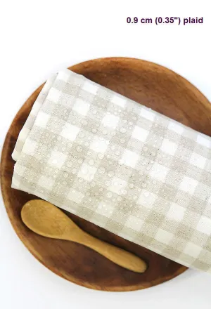 Laminated Linen Blend Waterproof Fabric By the Yard /23343 - 306 281590-2 51906-2
