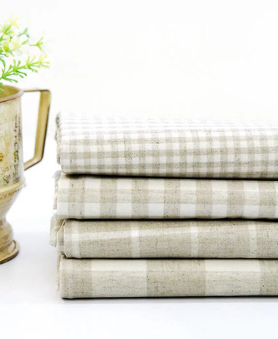 Laminated Linen Blend Waterproof Fabric By the Yard /23343 - 306 281590-2 51906-2