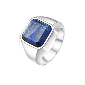Lapis Square Stone Ring