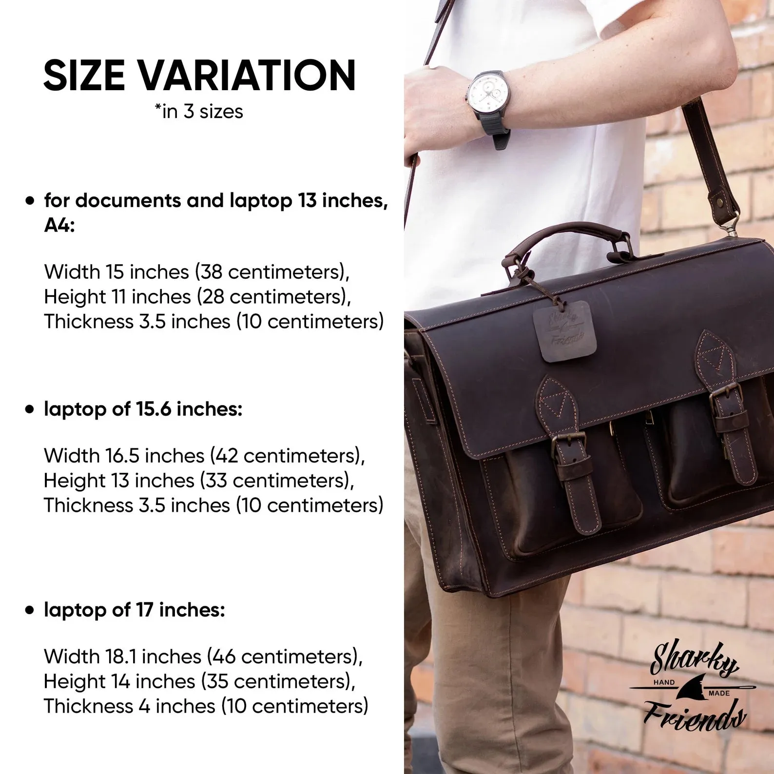 Laptop Satchel Bag with Laser Engraving
