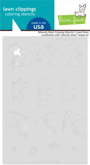 Lawn Fawn Whoosh, Kites! Colouring Stencils LF3544