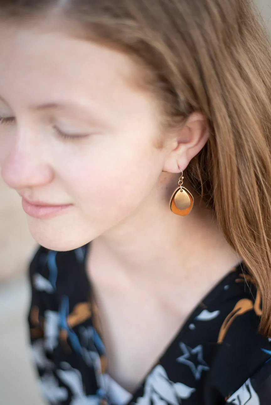 Layered Drop Earrings (Multiple Colors)