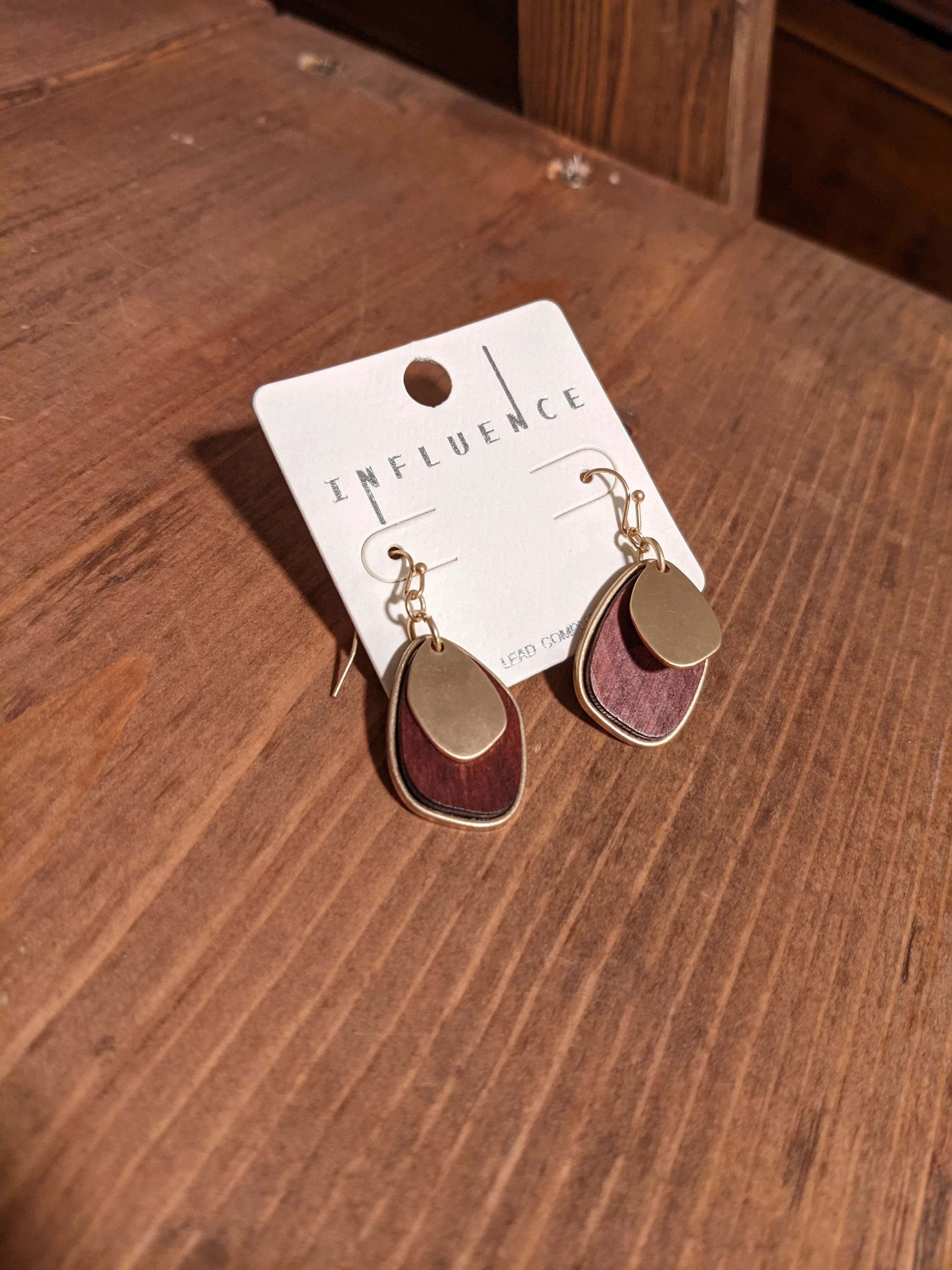 Layered Drop Earrings (Multiple Colors)