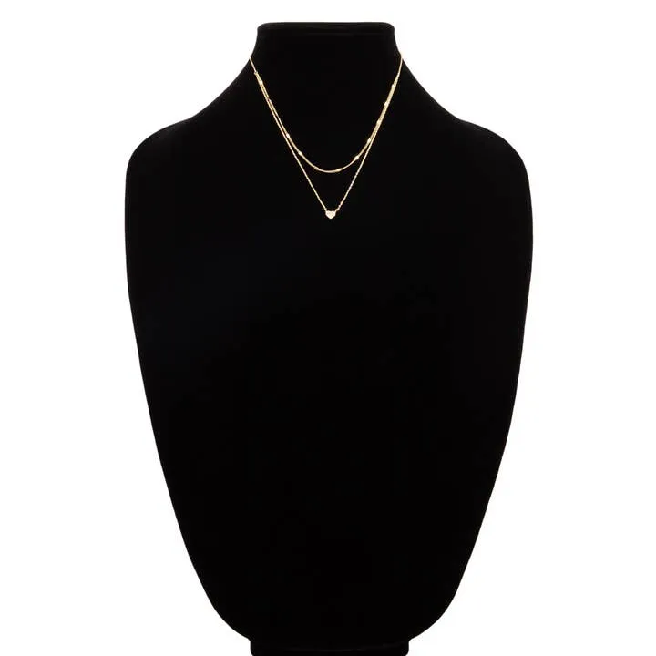 Layered Heart Necklace
