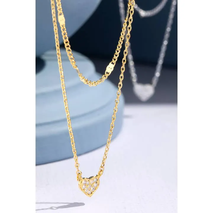 Layered Heart Necklace