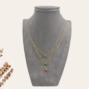 Layered Hearts Necklace S-0