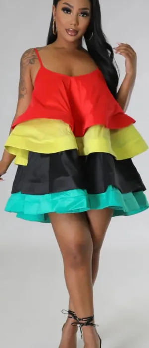 LAYERED JAMAICAN DRESS