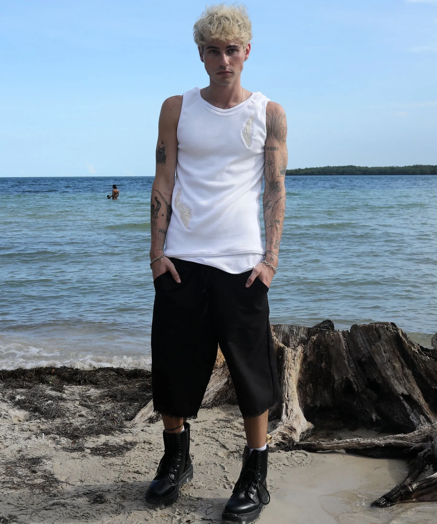 LAYERED TANK, RIBBED COTTON