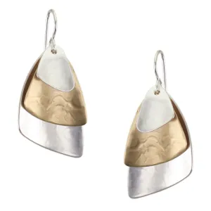 Layered Triangles Wire Earrings