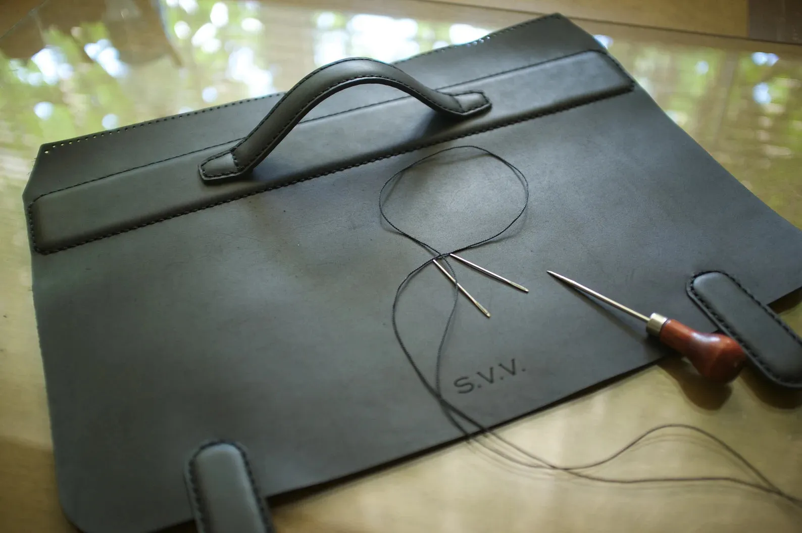 Leather Messenger Bag, Messenger bag