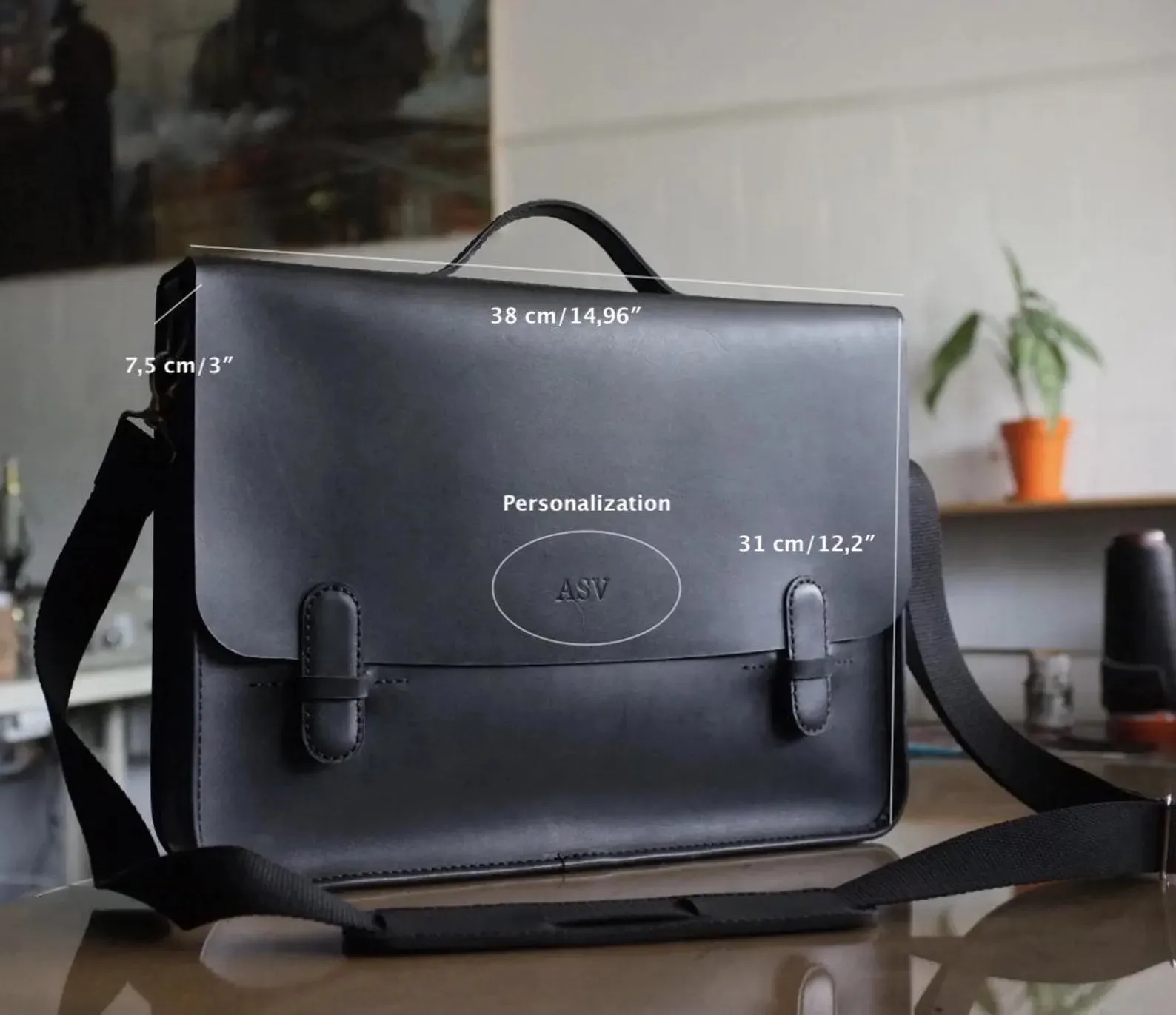 Leather Messenger Bag, Messenger bag