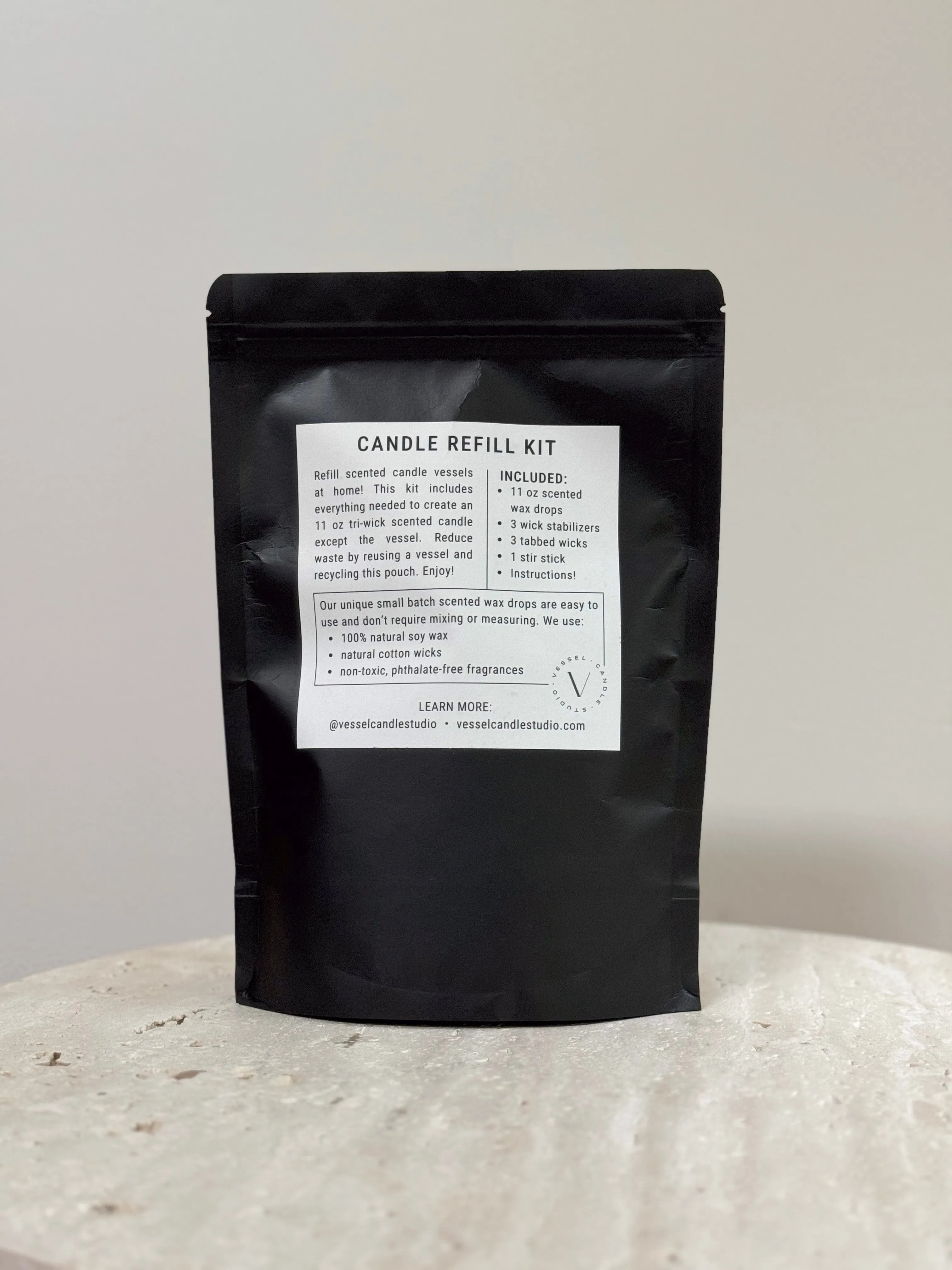 Library Candle Refill Kit 12 oz | Chalet