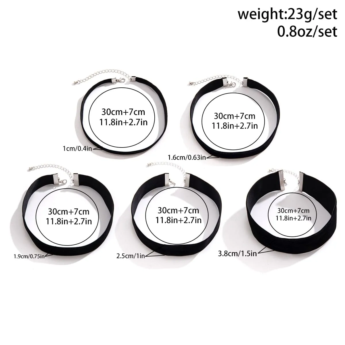 Lolita Layered Velvet Choker Necklace Set