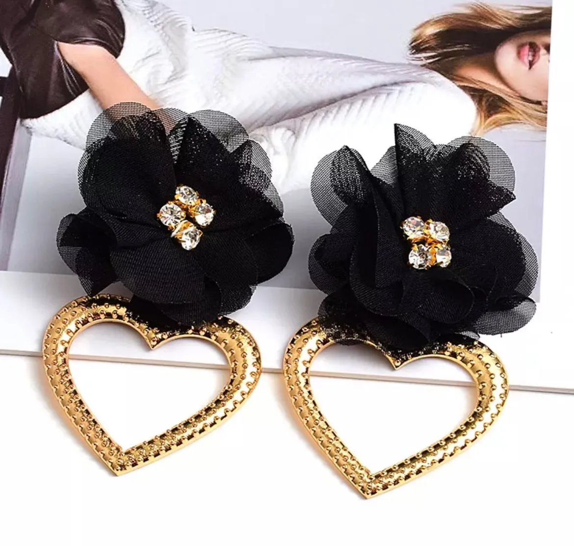 LOTUS STATEMENT EARRINGS