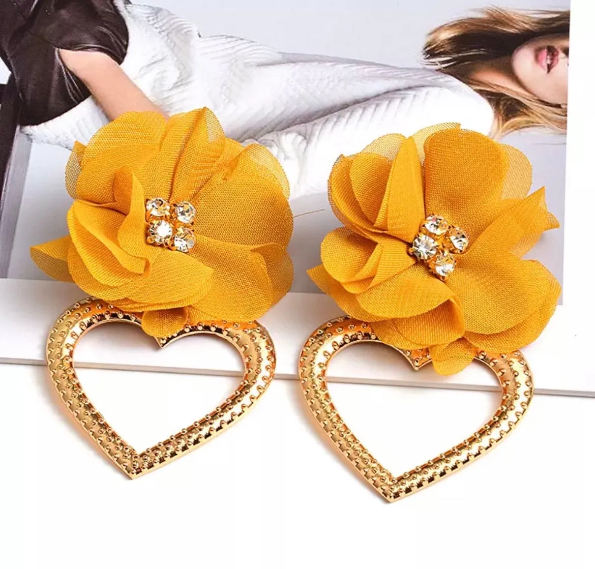LOTUS STATEMENT EARRINGS