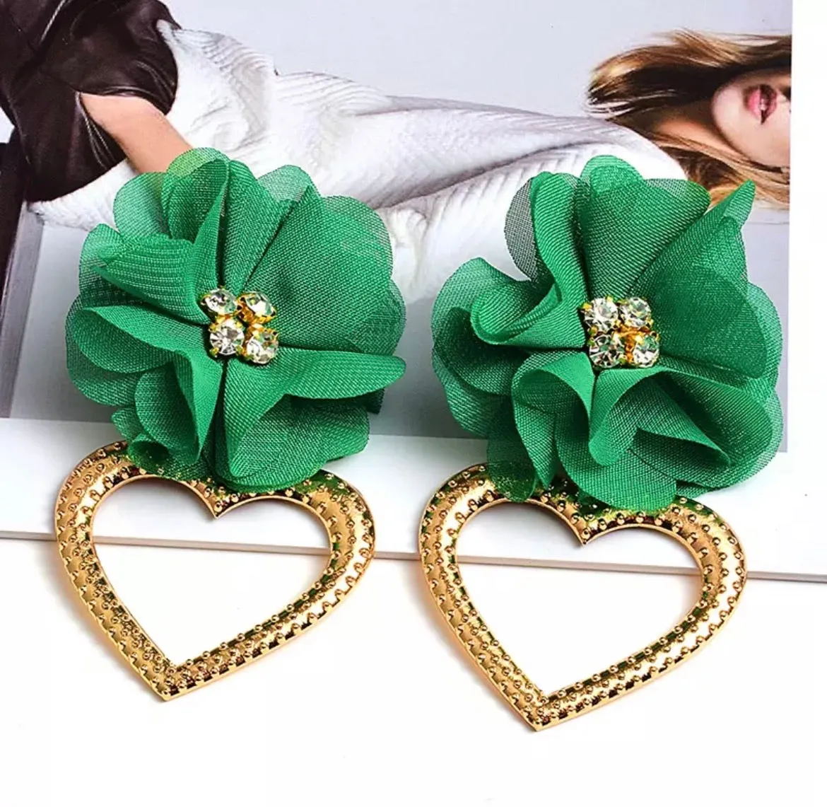 LOTUS STATEMENT EARRINGS