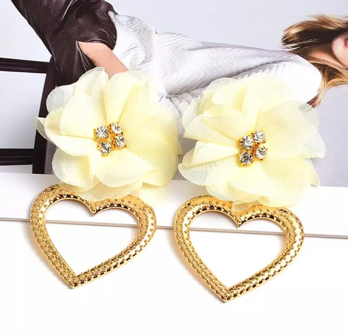 LOTUS STATEMENT EARRINGS