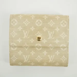 Louis Vuitton Beige Monogram Minilan Porte Monnaie Billet Credit Compact Wallet #2651