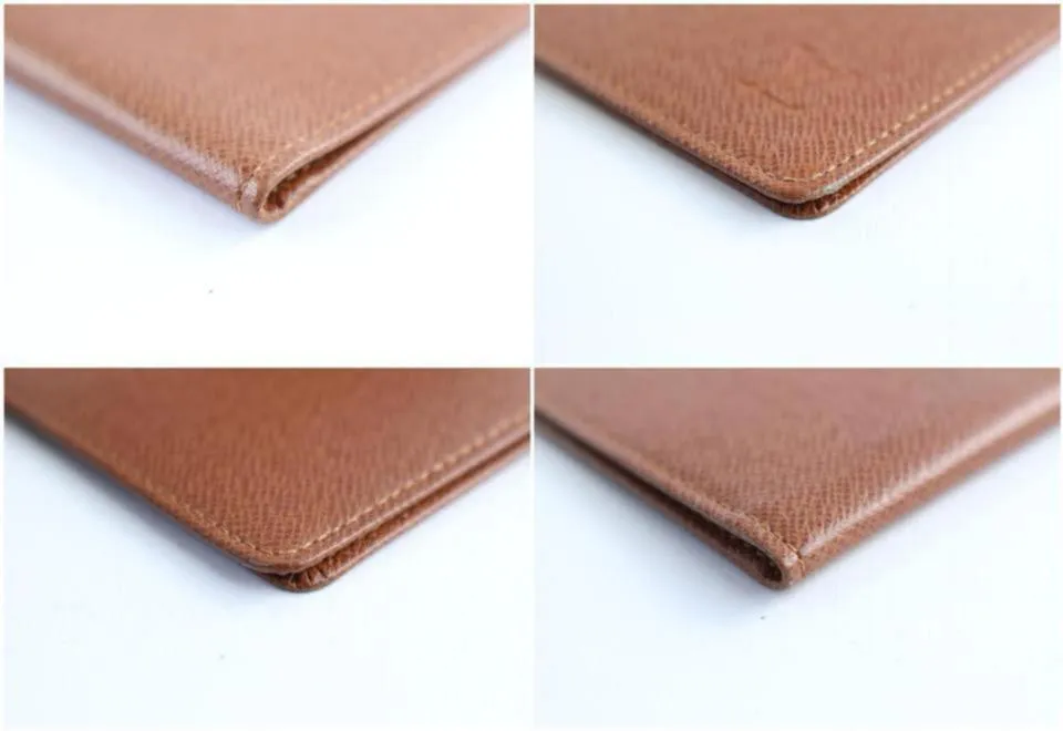Louis Vuitton Brown Taiga Id Holder Wallet Case 220079