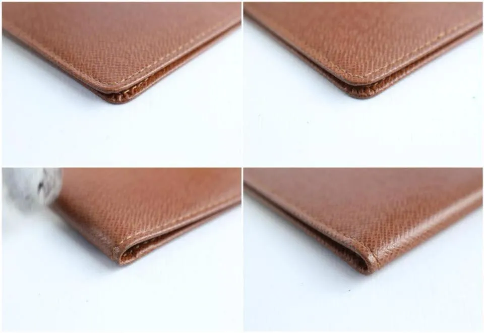 Louis Vuitton Brown Taiga Id Holder Wallet Case 220079
