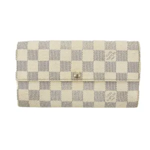 Louis Vuitton Damier Azur Portefeuille Sarah Wallet #3132