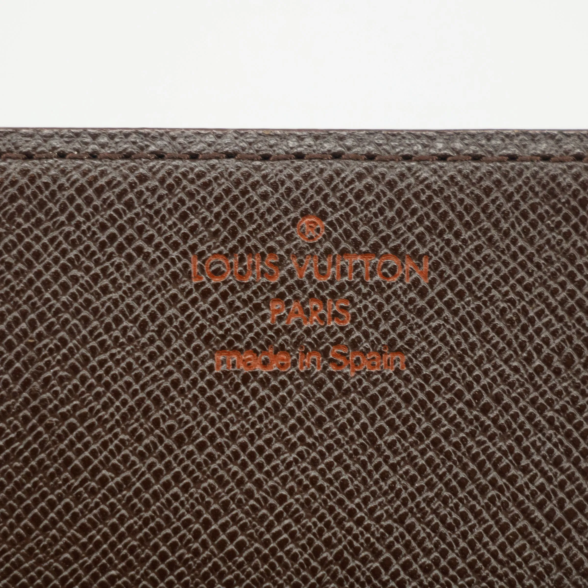 Louis Vuitton Damier Ebene Card Case Wallet #2990