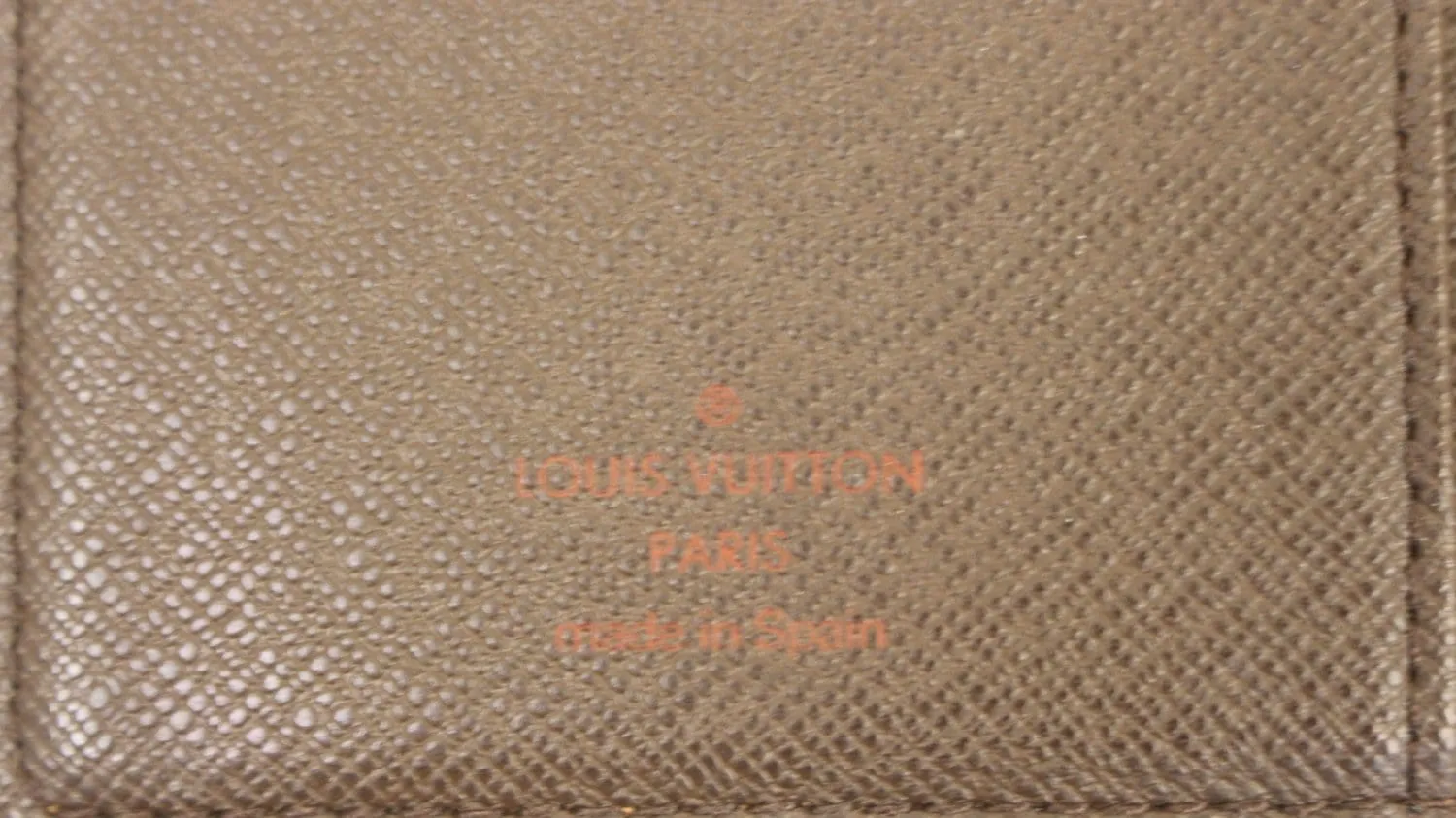 LOUIS VUITTON Damier Ebene Checkbook Cover Card Holder Wallet