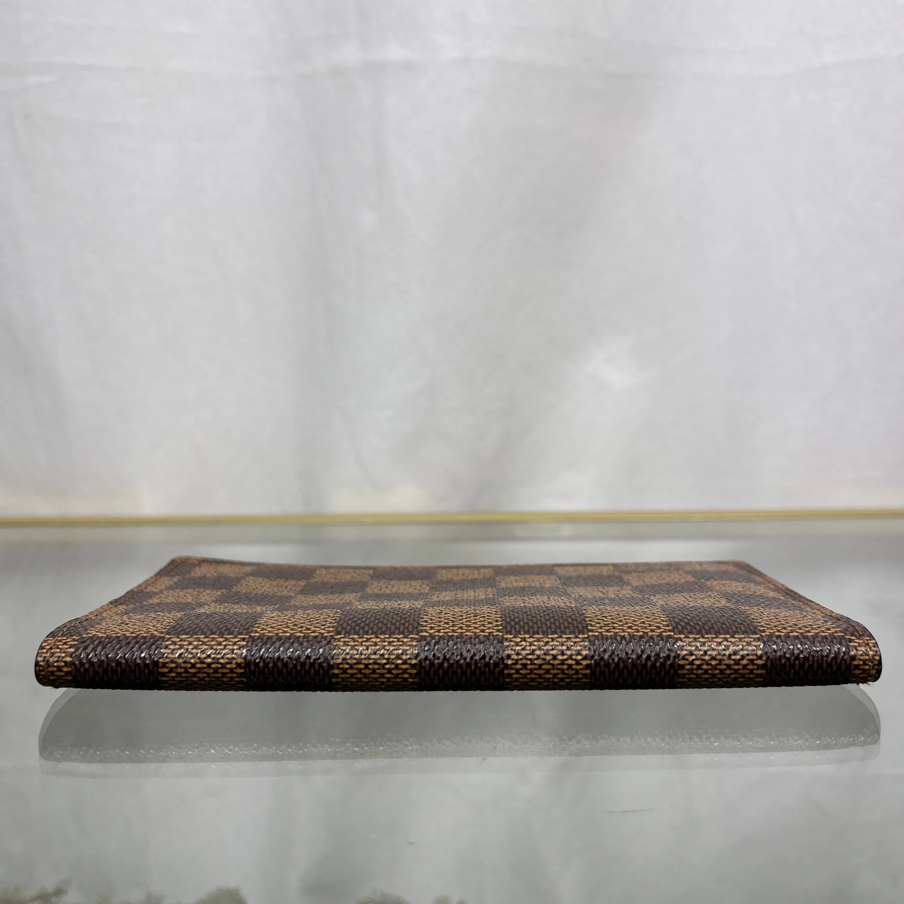 LOUIS VUITTON Damier Ebene Checkbook Wallet