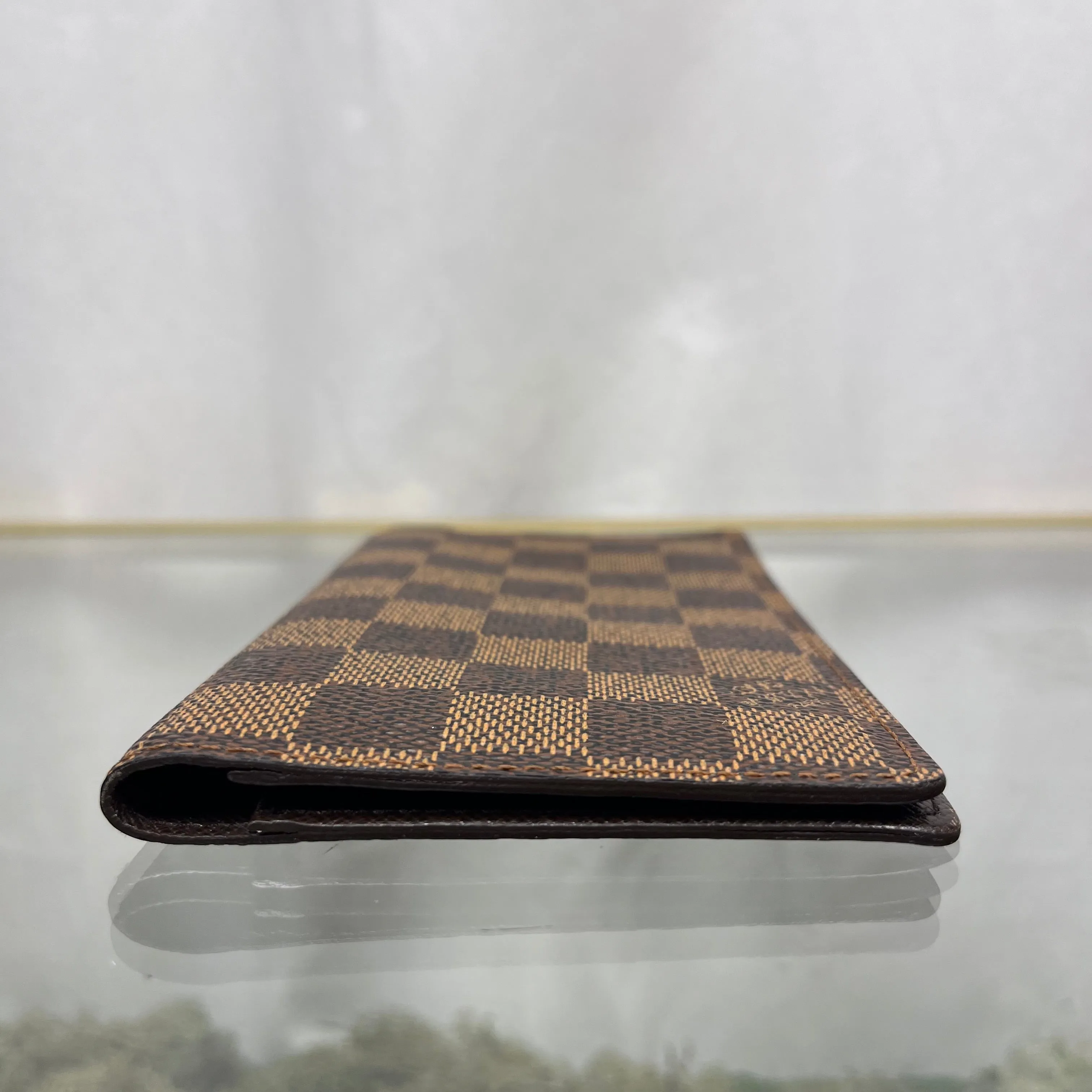 LOUIS VUITTON Damier Ebene Checkbook Wallet