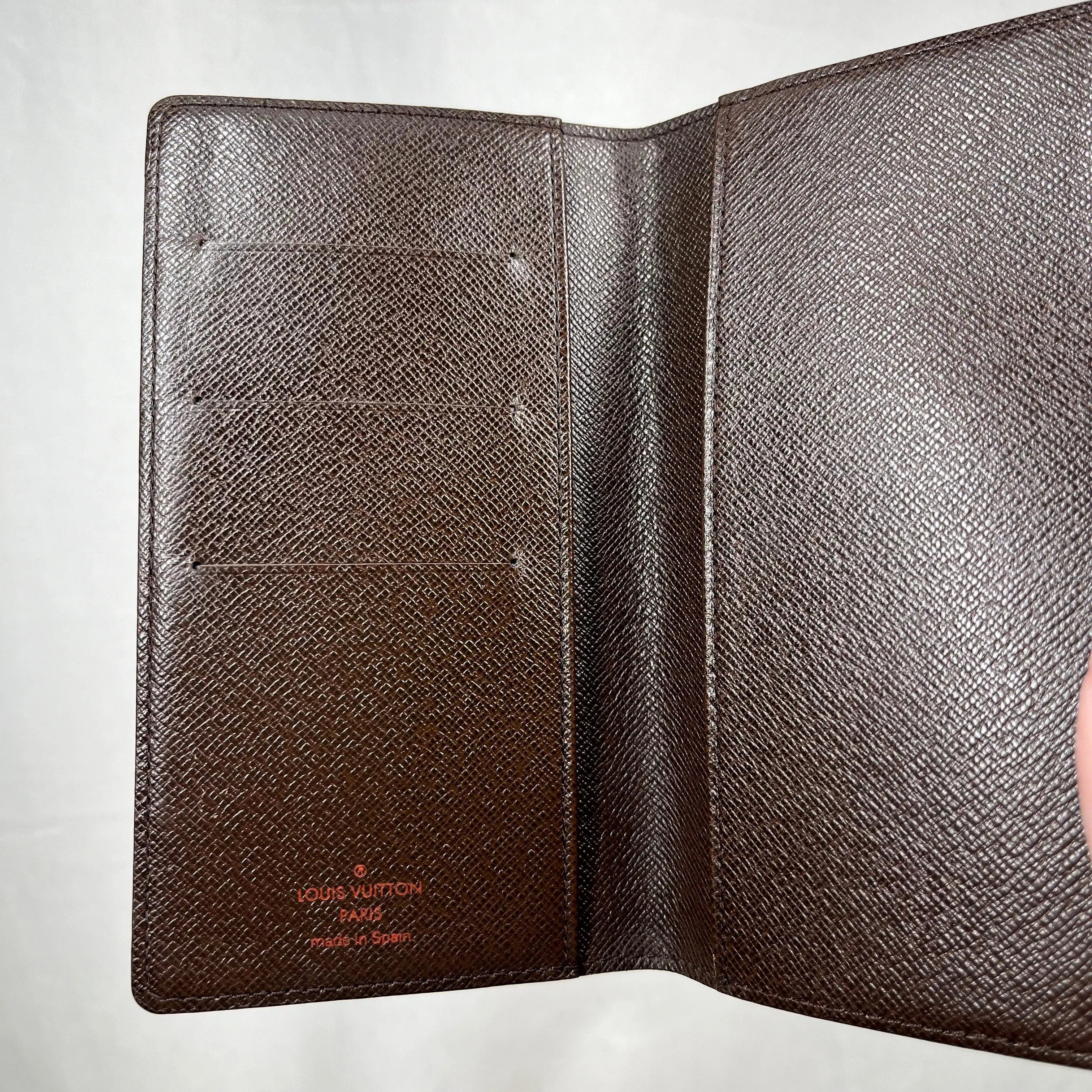 LOUIS VUITTON Damier Ebene Checkbook Wallet