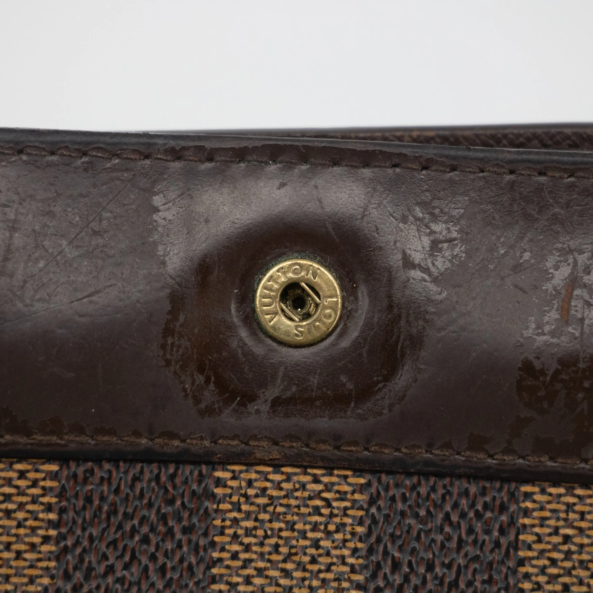 Louis Vuitton Damier Ebene Compact Wallet #2143