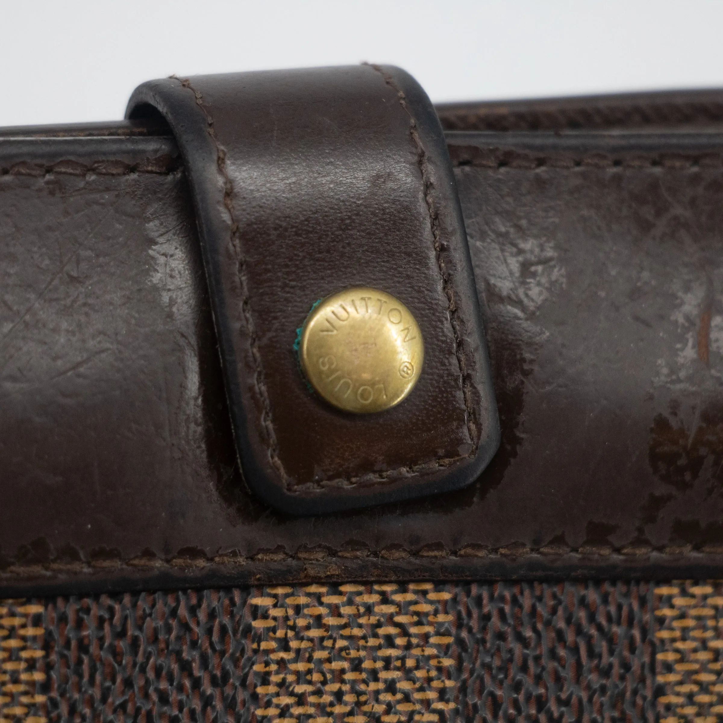 Louis Vuitton Damier Ebene Compact Wallet #2143