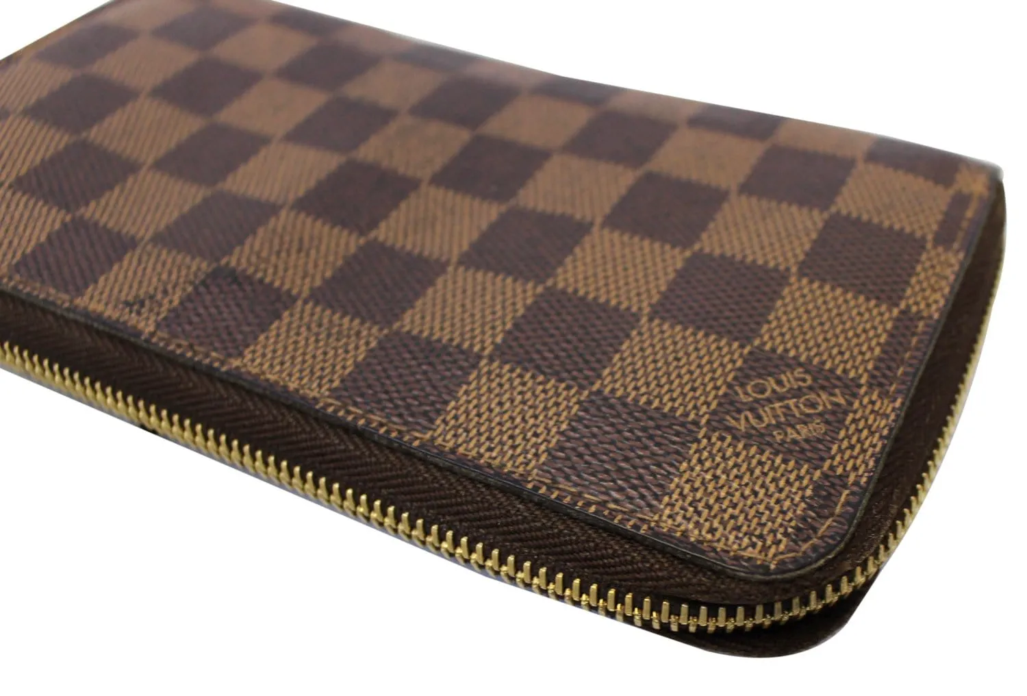 LOUIS VUITTON Damier Ebene Zippy Long Wallet