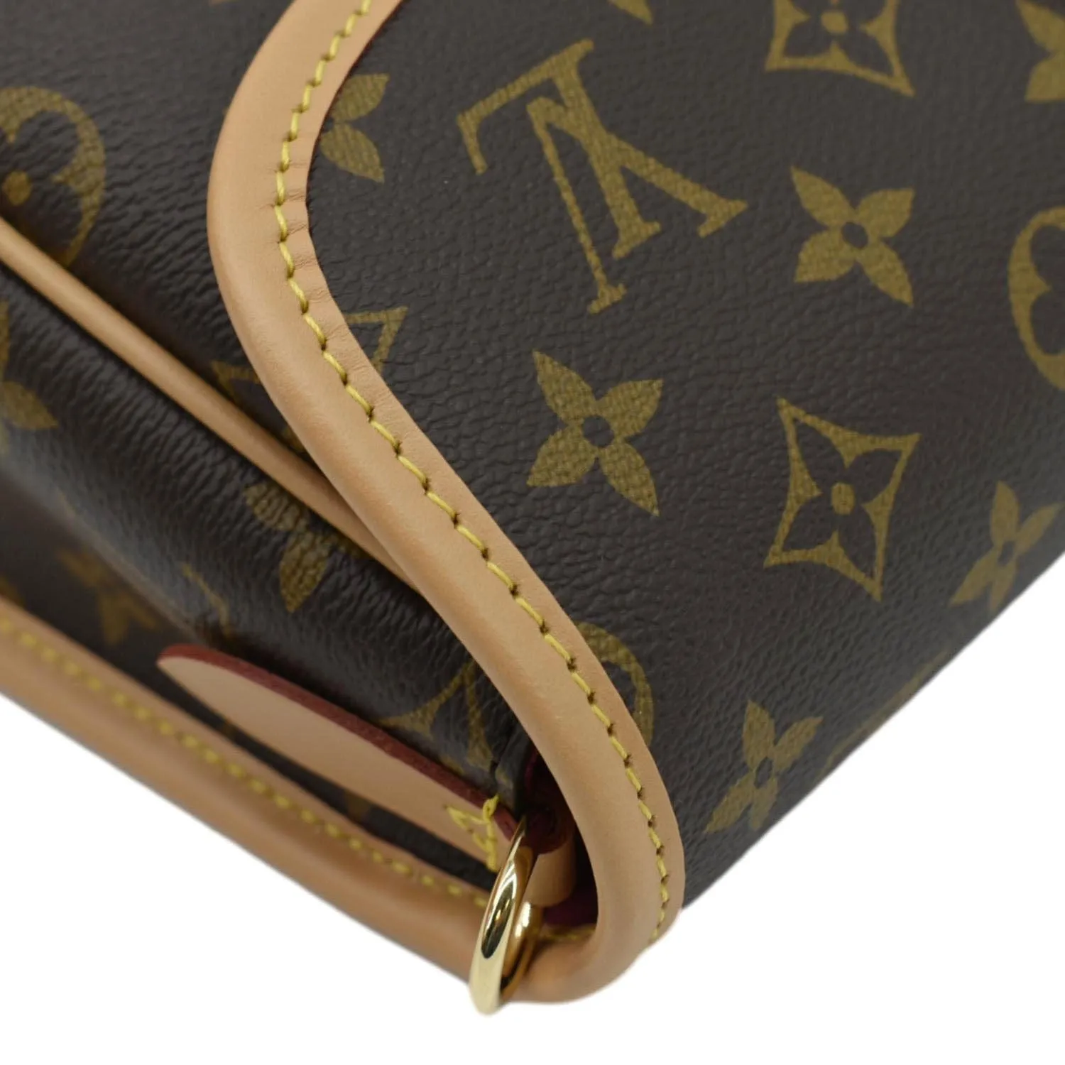 LOUIS VUITTON Diane Monogram Canvas Shoulder Bag Brown