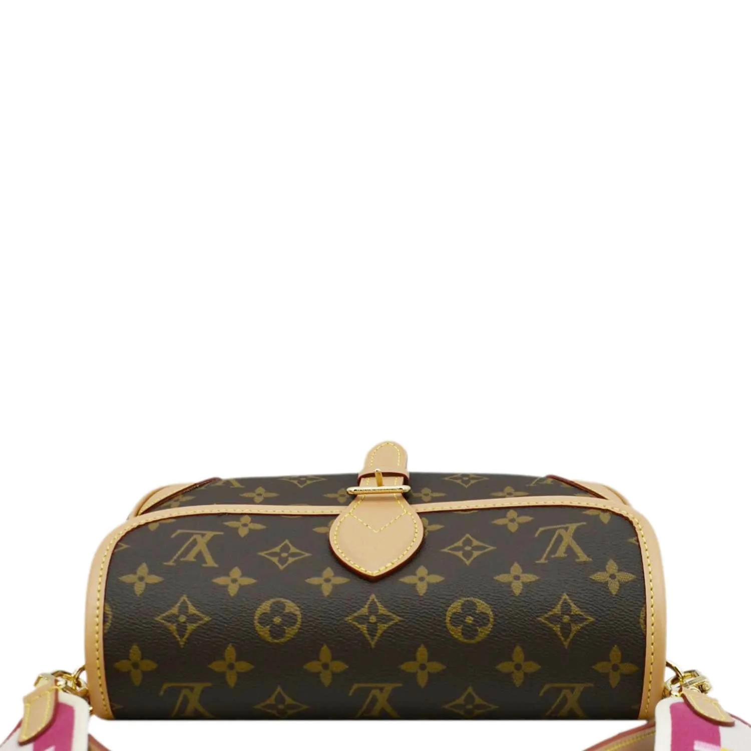 LOUIS VUITTON Diane Monogram Canvas Shoulder Bag Brown