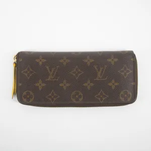 Louis Vuitton Monogram Canvas Clemence Wallet w/ Mimosa Interior #2205