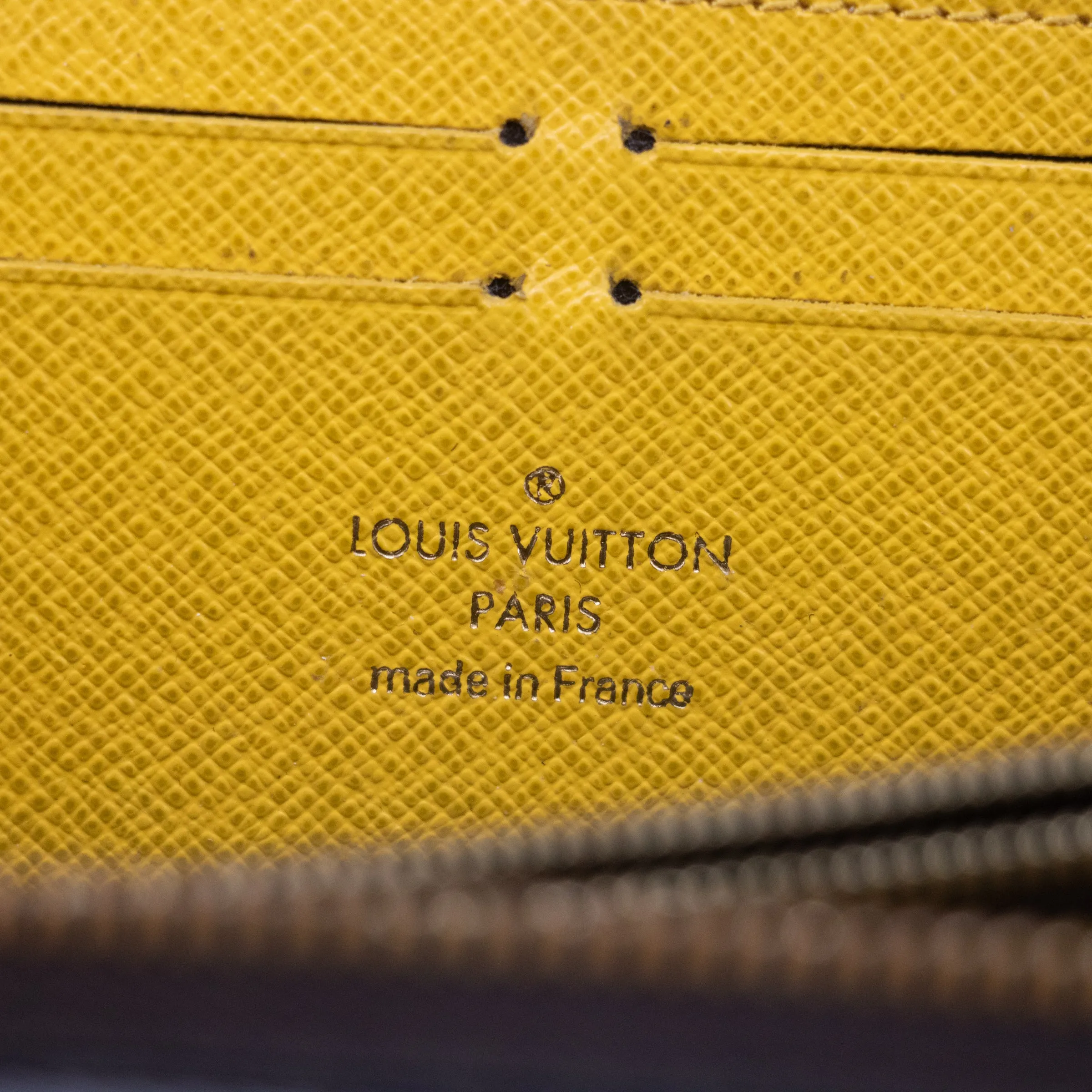 Louis Vuitton Monogram Canvas Clemence Wallet w/ Mimosa Interior #2205