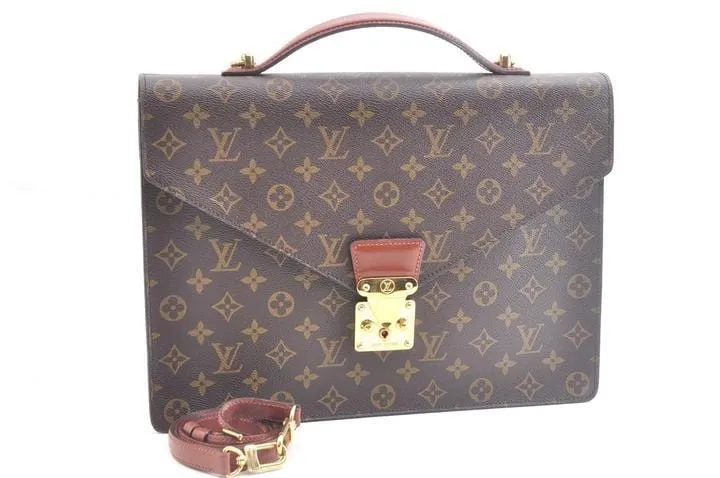 Louis Vuitton Monogram Porte Documents Bandouliere Briefcase