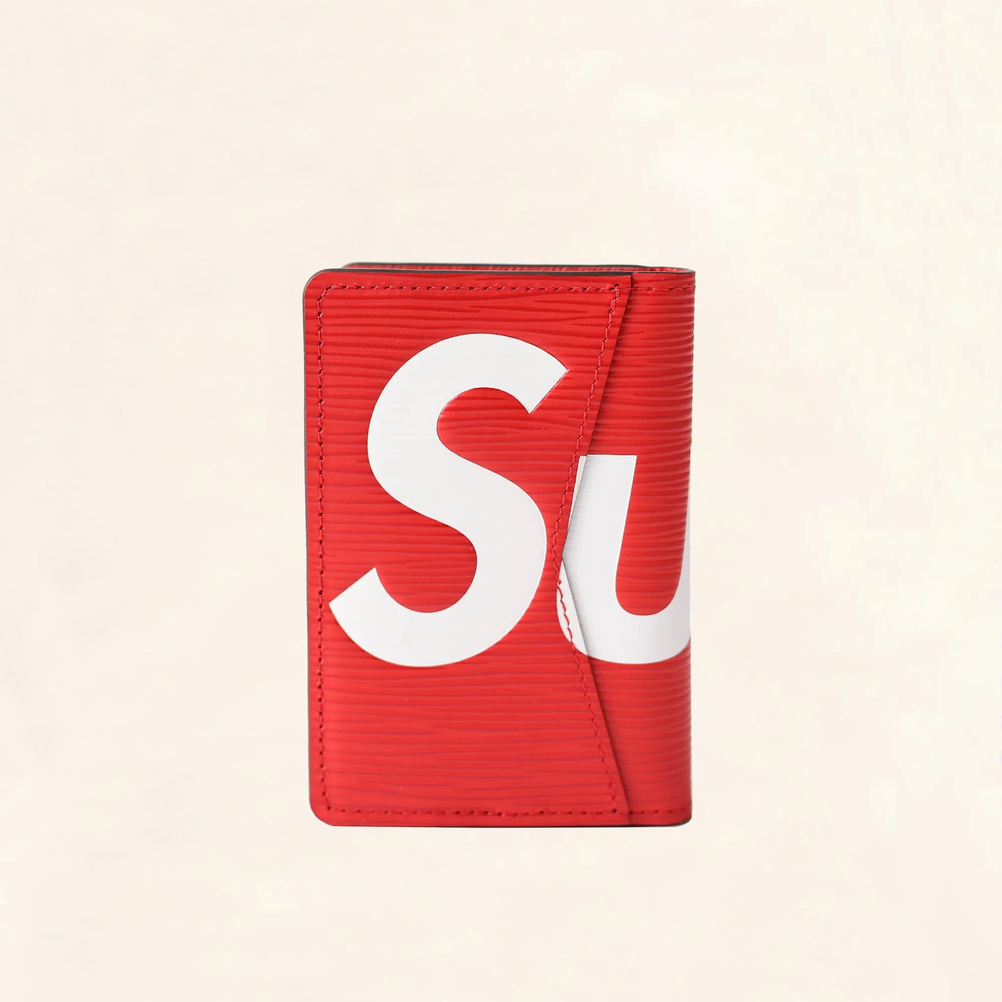 Louis Vuitton | Supreme Epi Pocket Organizer Wallet | Red
