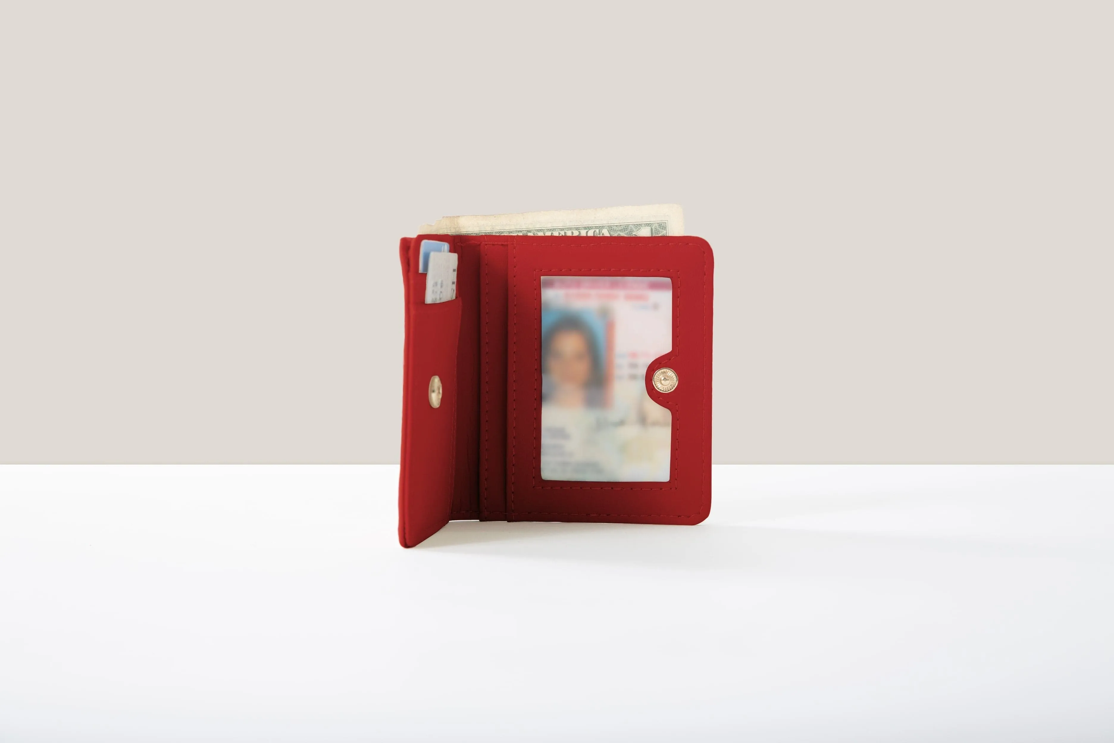 Luca Apple Leather Vegan Wallet | Lipstick Red