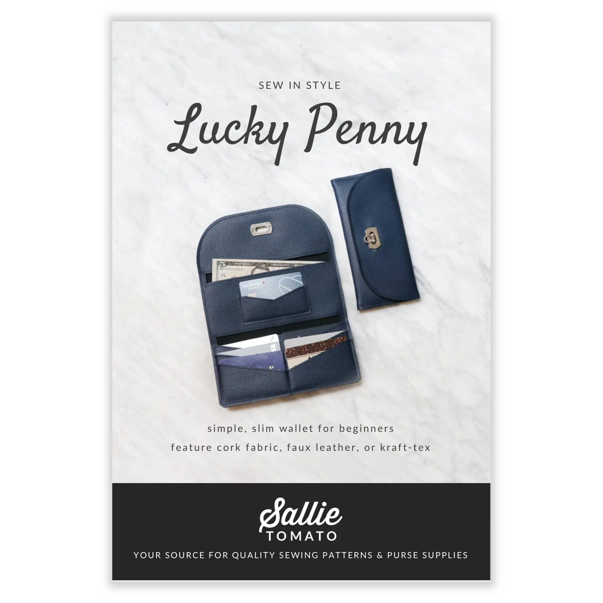 Lucky Penny Wallet Paper Pattern
